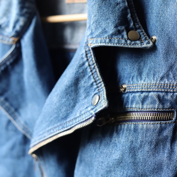 Mustang Vintage blue denim jean bomber jacket, size M. Excellent condition - Picture 5 of 8